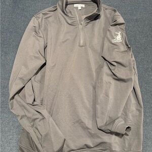 Peter Millar Charcoal Quarter-Zip Pullover